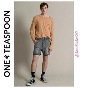 ONE TEASPOON Men's Mr. Jone's Denim Shorts Phantom 32 NWT O-196